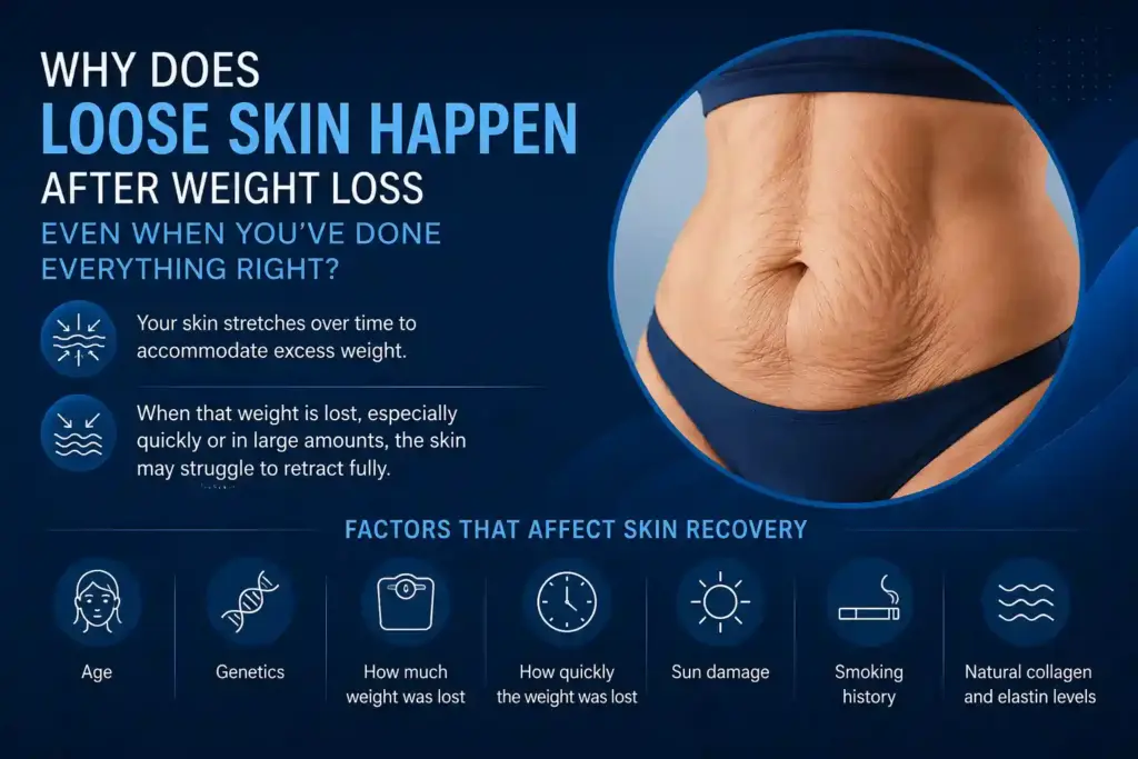 Why Does Loose Skin Happen After Weight Loss Even When You’ve Done Everything Right Chesham?
